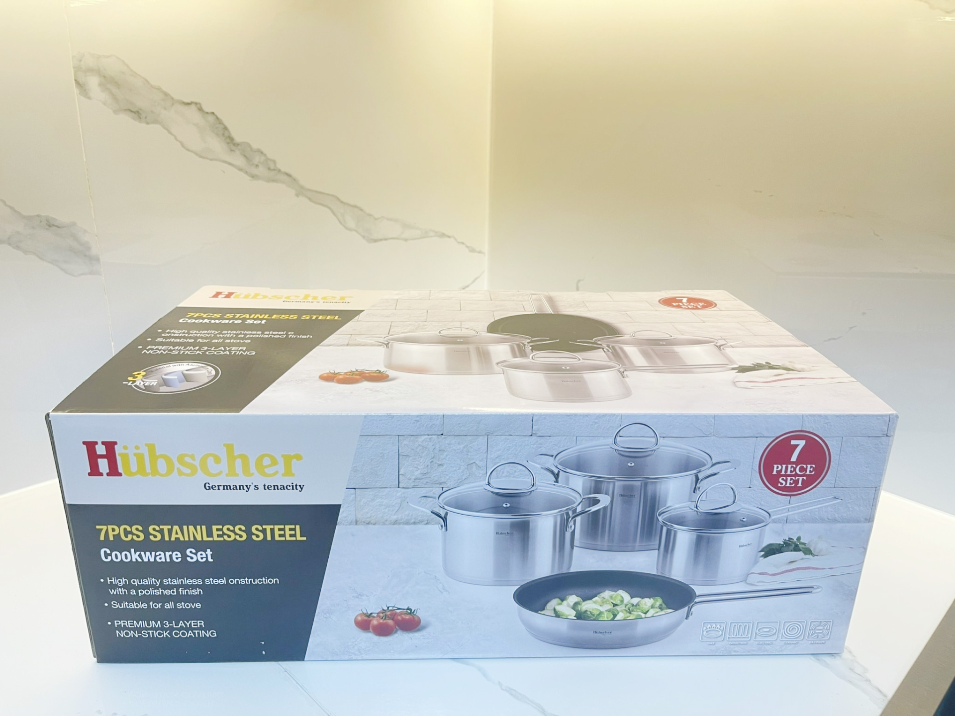 Bộ nồi Inox Hubscher 1102 cao cấp