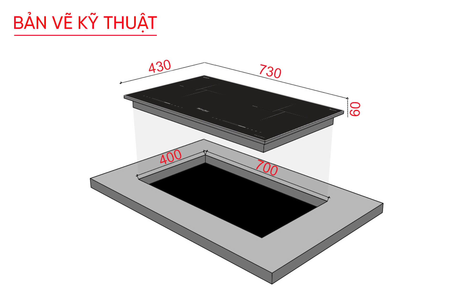Bếp từ đôi hubscher model: IHC-6266.TL(Nano)