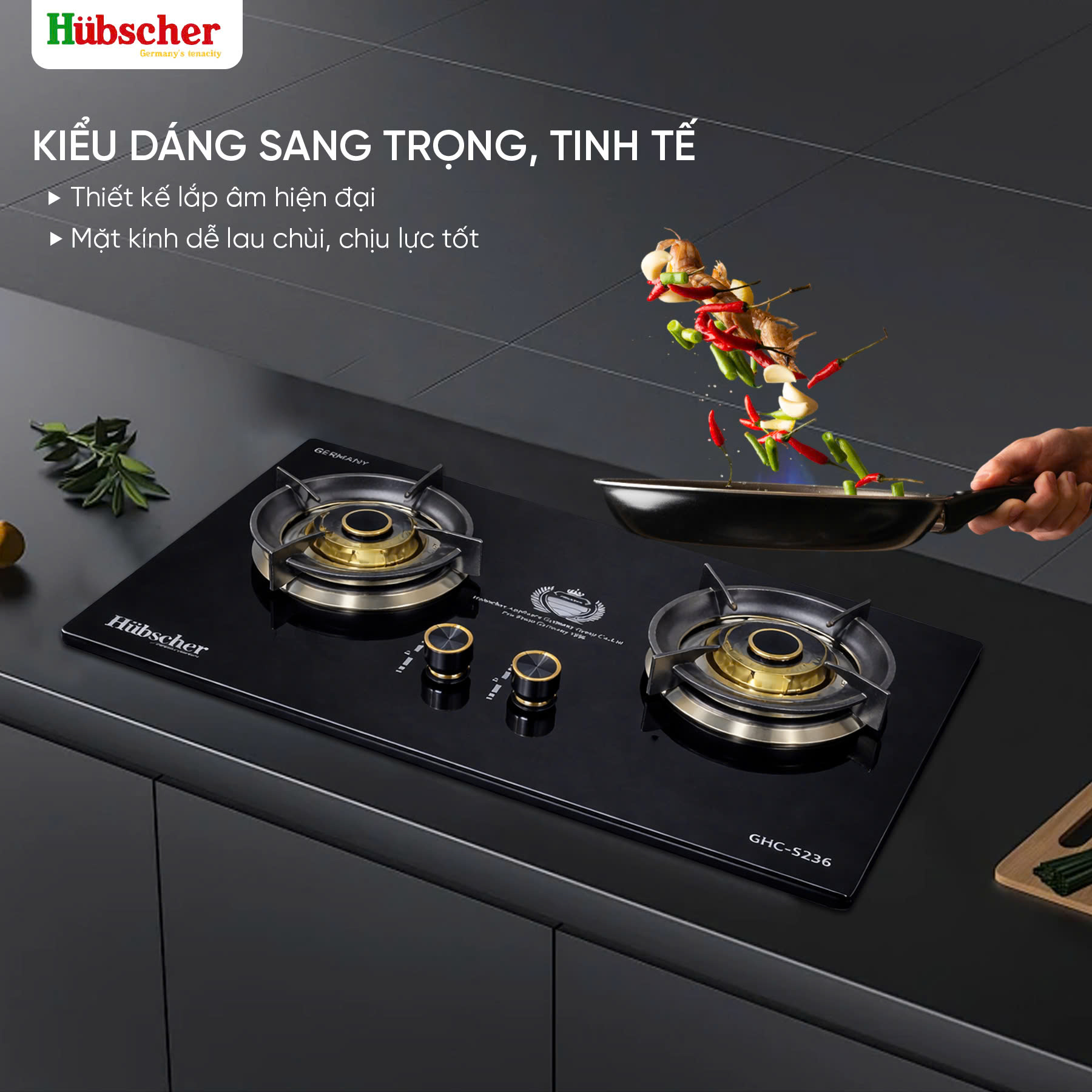 Bếp gas âm GHC-5236