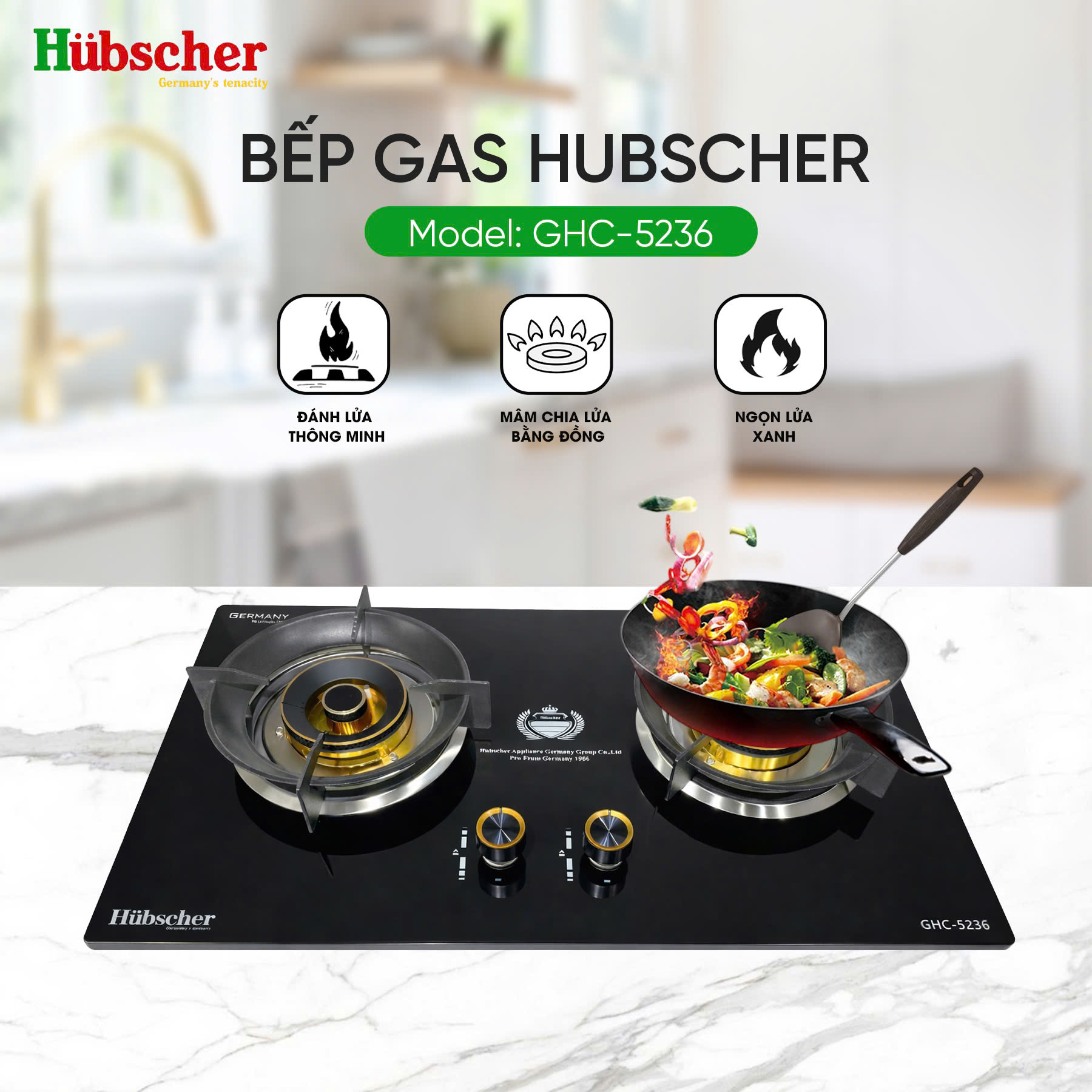 Bếp gas âm GHC-5236