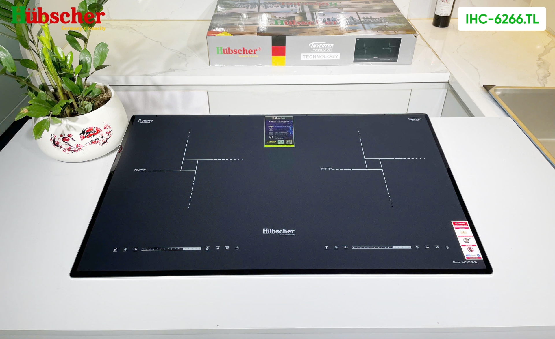 Bếp từ đôi hubscher model: IHC-6266.TL(Nano)