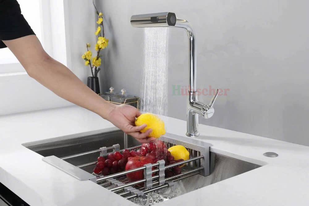 Vòi rửa bát Hubscher dây rút 3in1 VRB_1032.HC