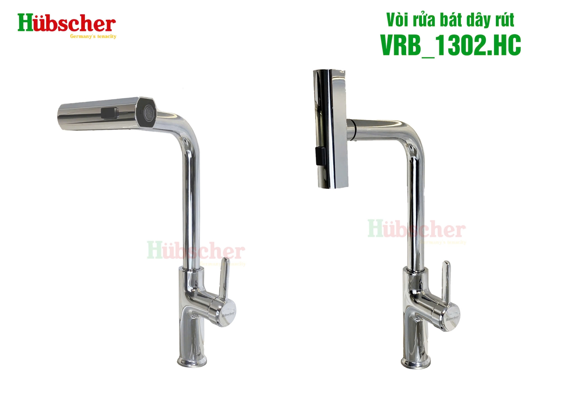 Vòi rửa bát Hubscher dây rút 3in1 VRB_1032.HC