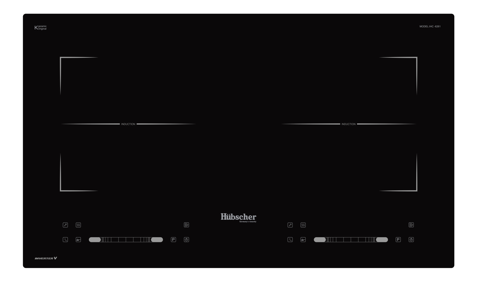 BẾP TỪ ĐÔI HUBSCHER MODEL: IHC-6261 CHÍNH HÃNG