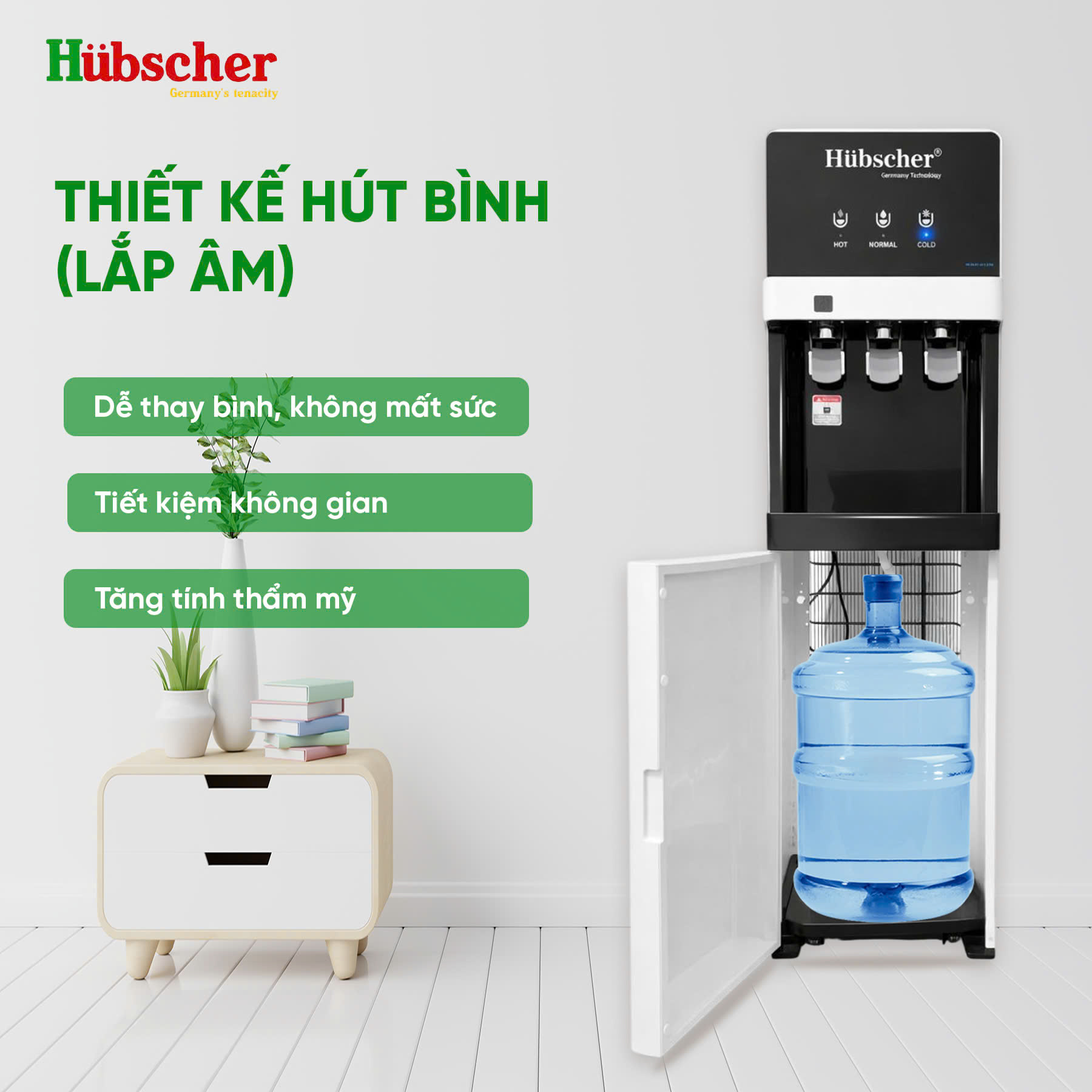 Cây nước nóng lạnh hút bình HC-9CL.3V