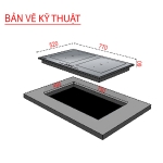 Bếp từ 4 vùng nấu Hubscher model: IHC-6688.GM