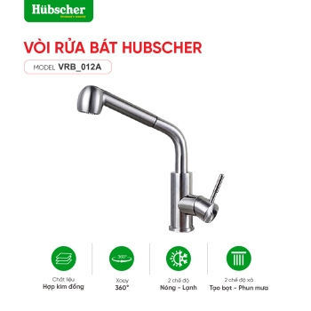 Vòi rửa bát dây rút đồng Hubscher VRB_012A